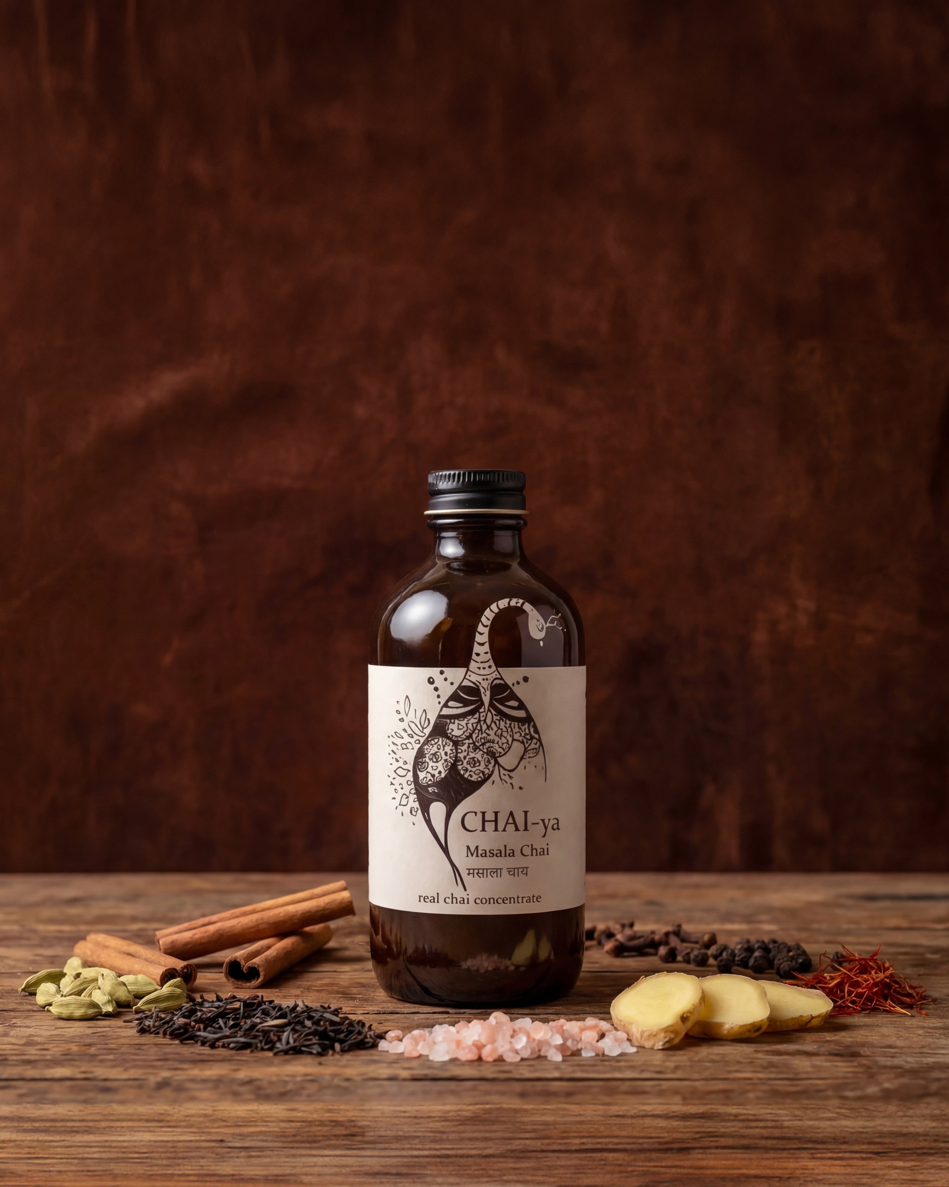 Chai-ya | Unsweetened masala chai concentrate (16 oz)